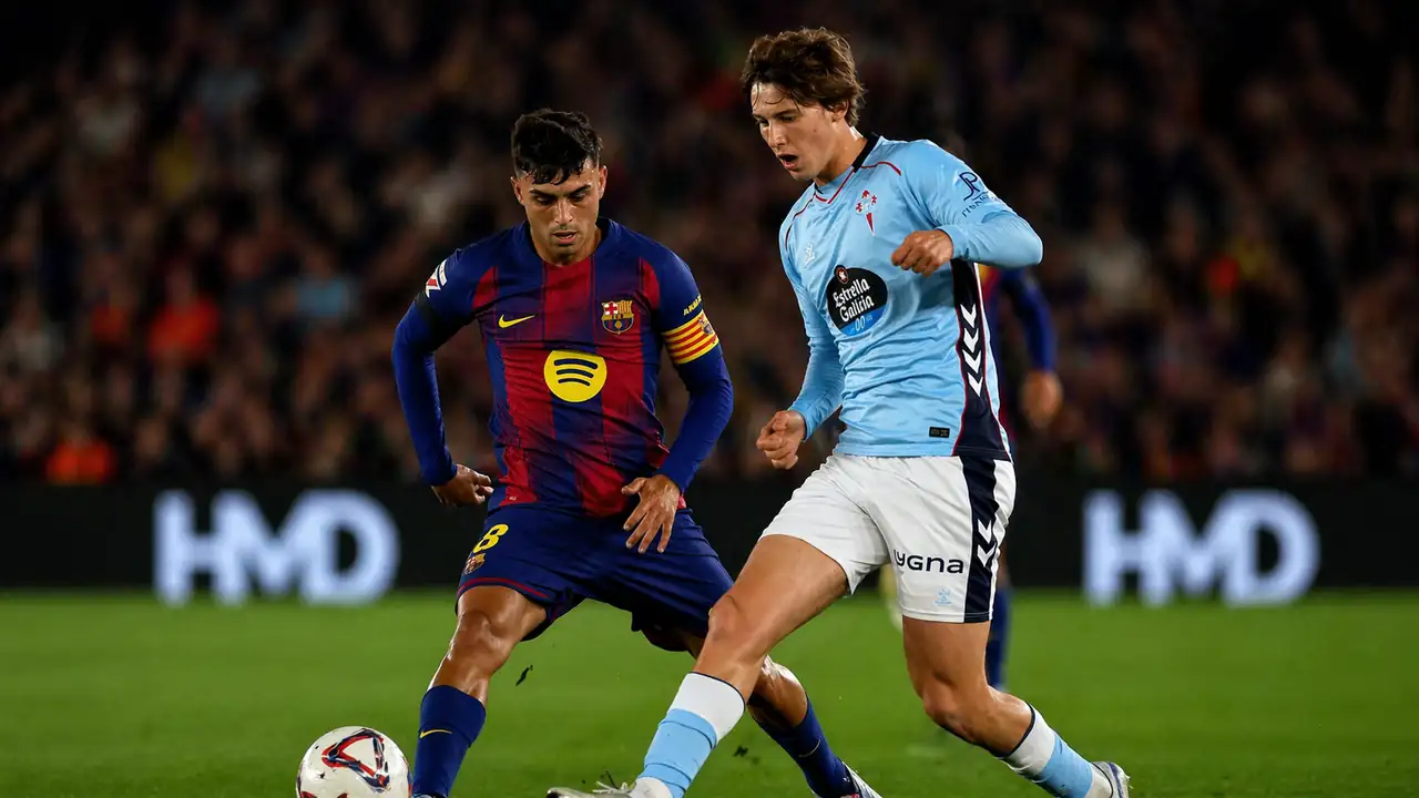 Barcelona vs Celta Vigo Yamal scores before injury scare